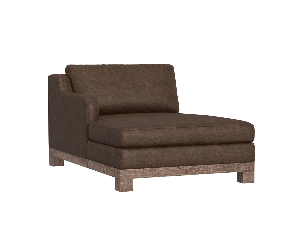 Samba Chaise, Brown, Wooden Frame & Base, Sectional Left - IUP298-CSE-LF-212