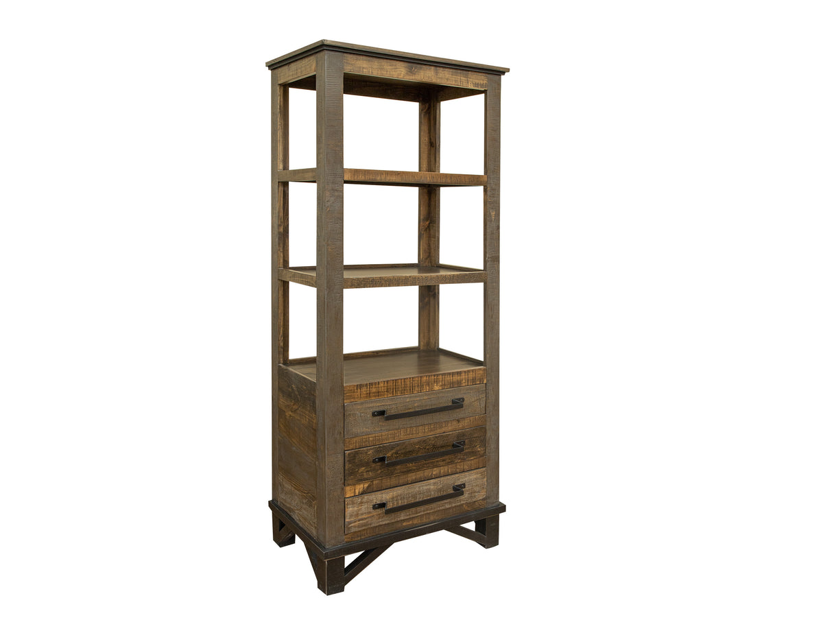 Loft Brown Pier, Multicolor, 3 Drawer Pier / Bookcase