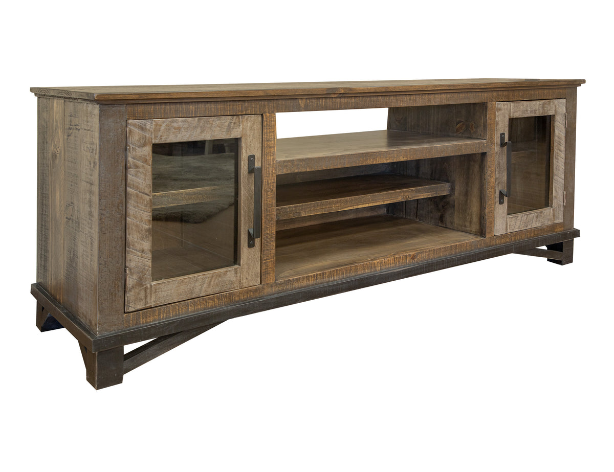 Loft Brown TV Stand, Multicolor, 2 Door TV Stand for Wall Unit