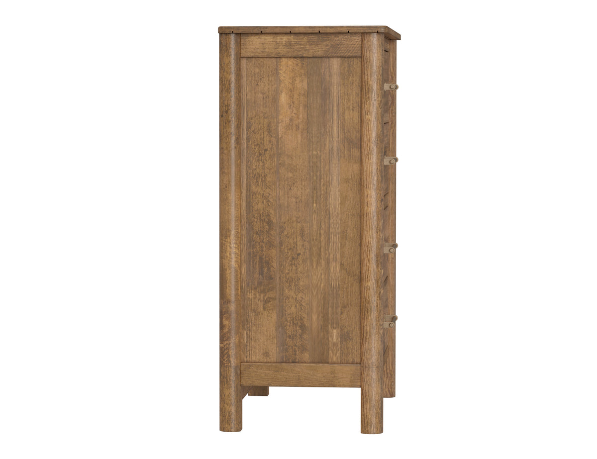 Olimpia Chest, Brown, 4 Drawer