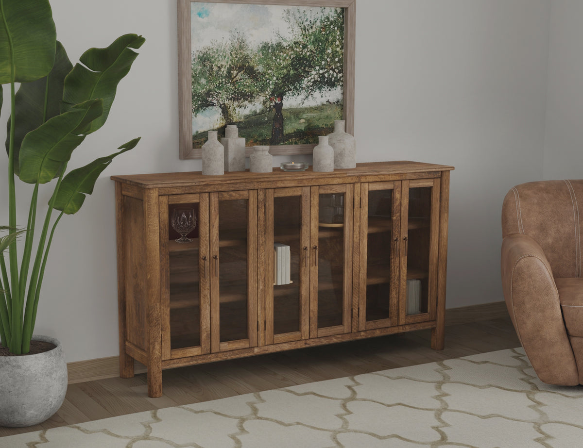 Olimpia Console, Brown, 6 Door