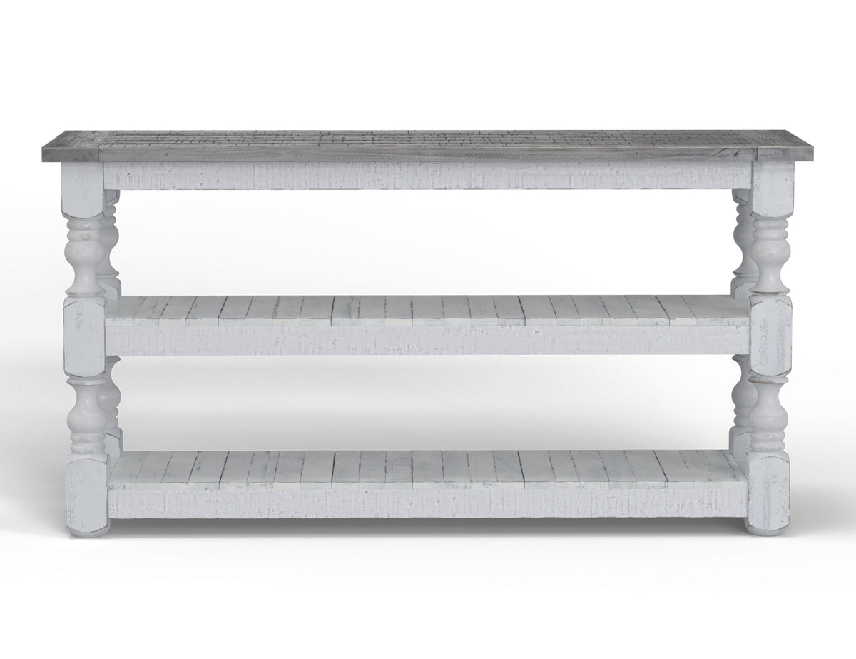 Stone Sofa Table, White