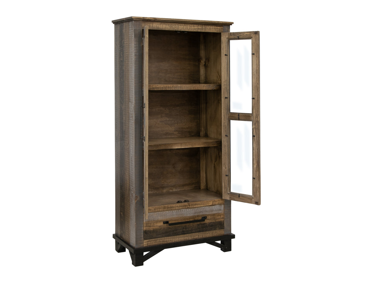 Loft Brown Cabinet, Multicolor, 1 Drawer, 2 Doors