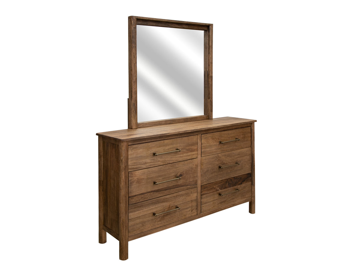 Olimpia Dresser, Brown, 6 Drawer