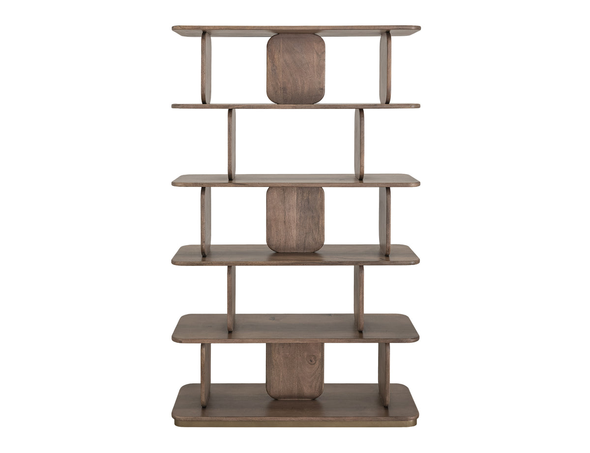 Mezquite Bookcase, Brown, 5 Shelves