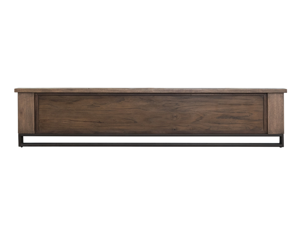 Natural Teca Platform, Brown, 6/6 Eastern King