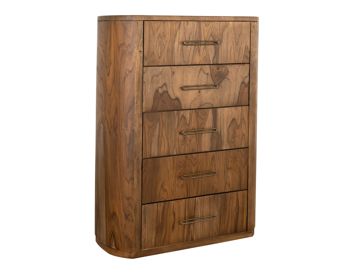 Balam Chest, Brown, 5 Drawer