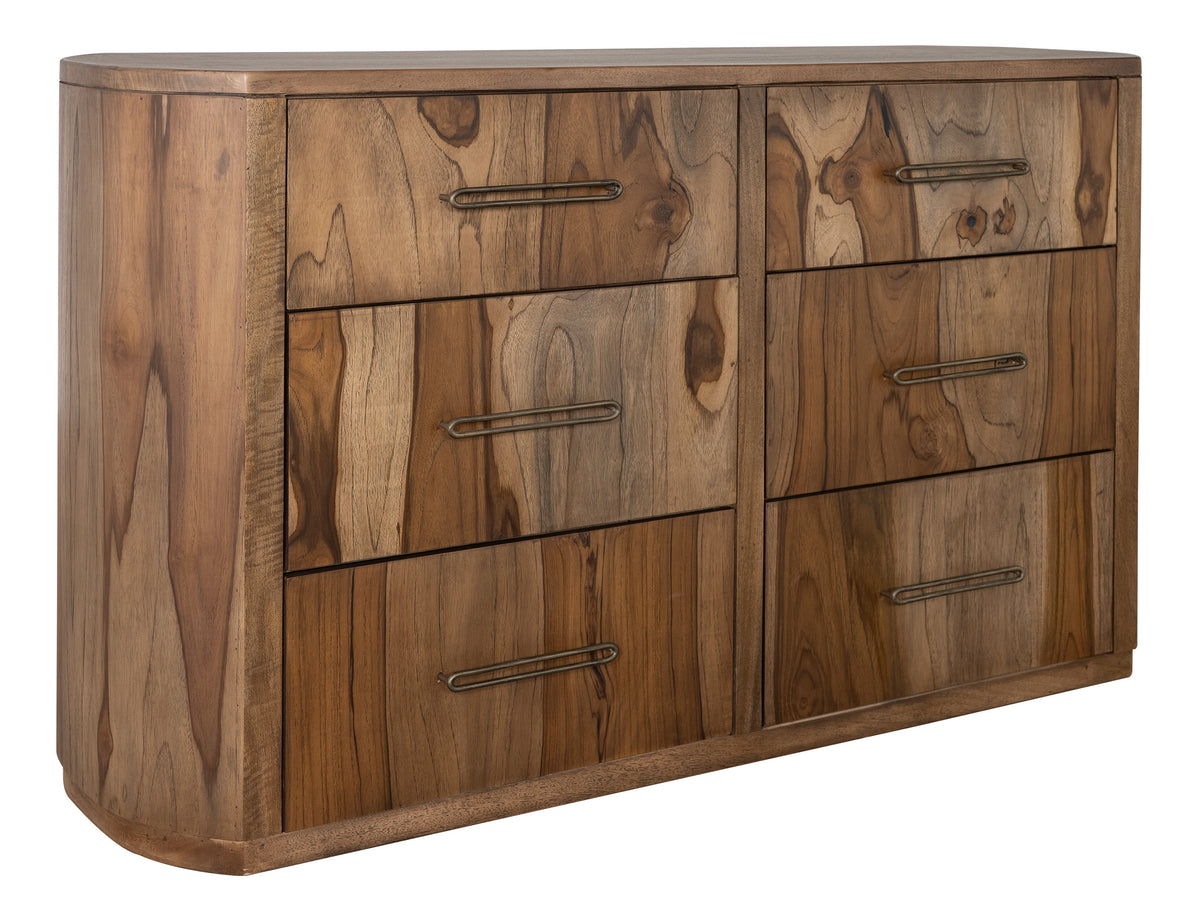 Balam Dresser, Brown, 6 Drawer