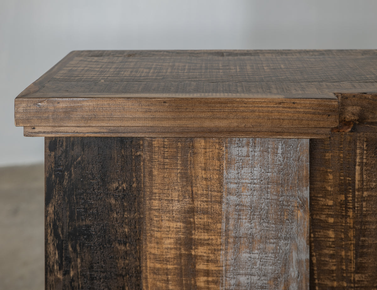 Loft Brown Console, Multicolor, Fireplace