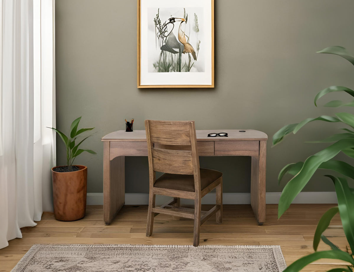 Mezquite Desk, Brown, 3 Drawer