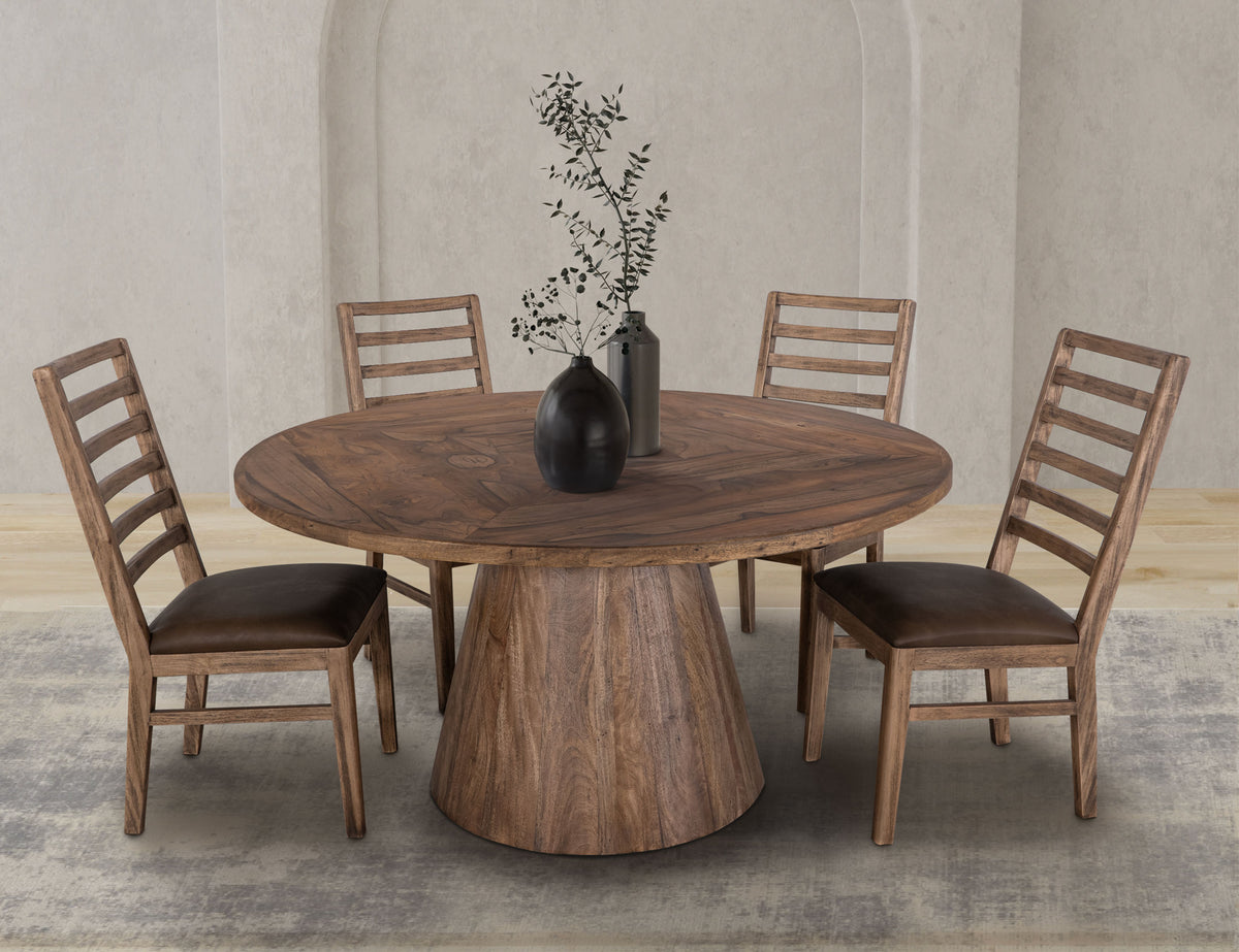 Balam Chair, Brown, Wooden - IFD4221CHR