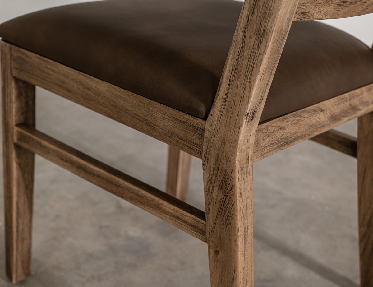 Balam Chair, Brown, Wooden - IFD4221CHR