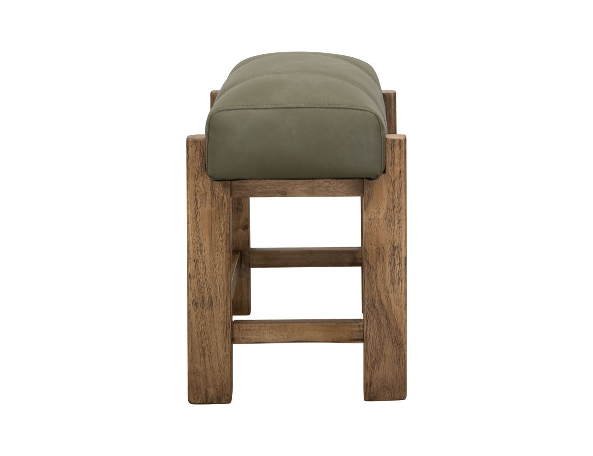 Balam Stool, Brown/Green, 24"