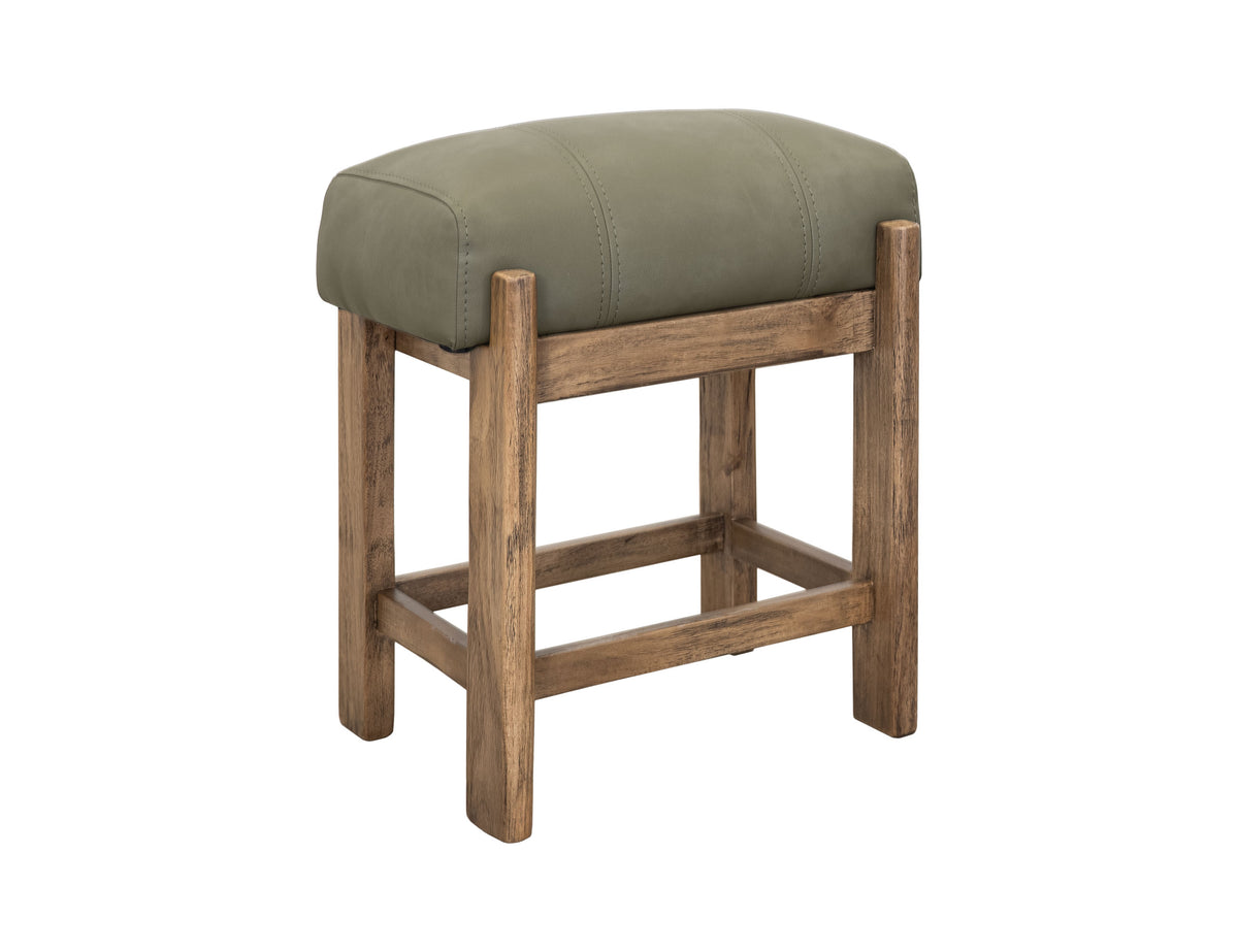 Balam Stool, Brown/Green, 24"