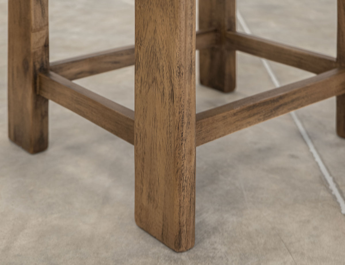 Balam Stool, Brown/Green, 24"