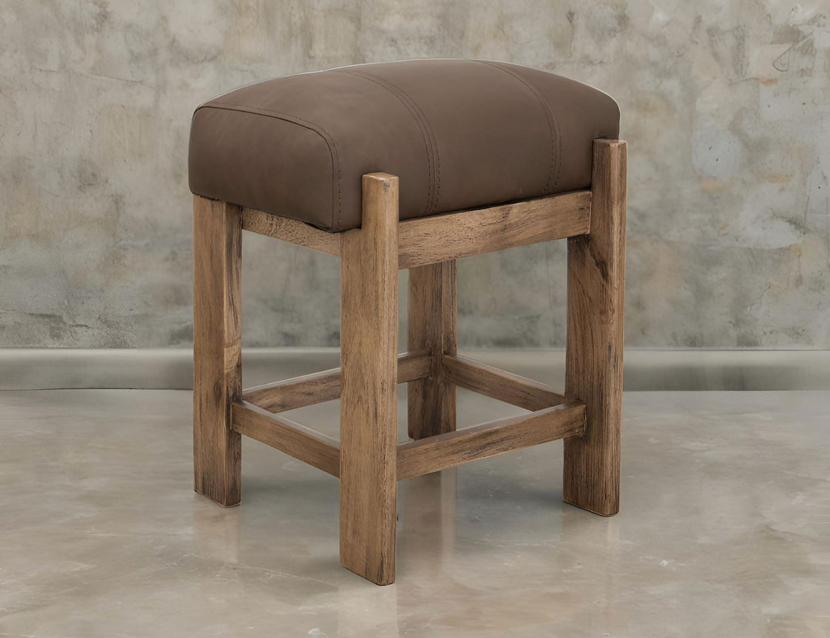Balam Stool, Brown, 24"