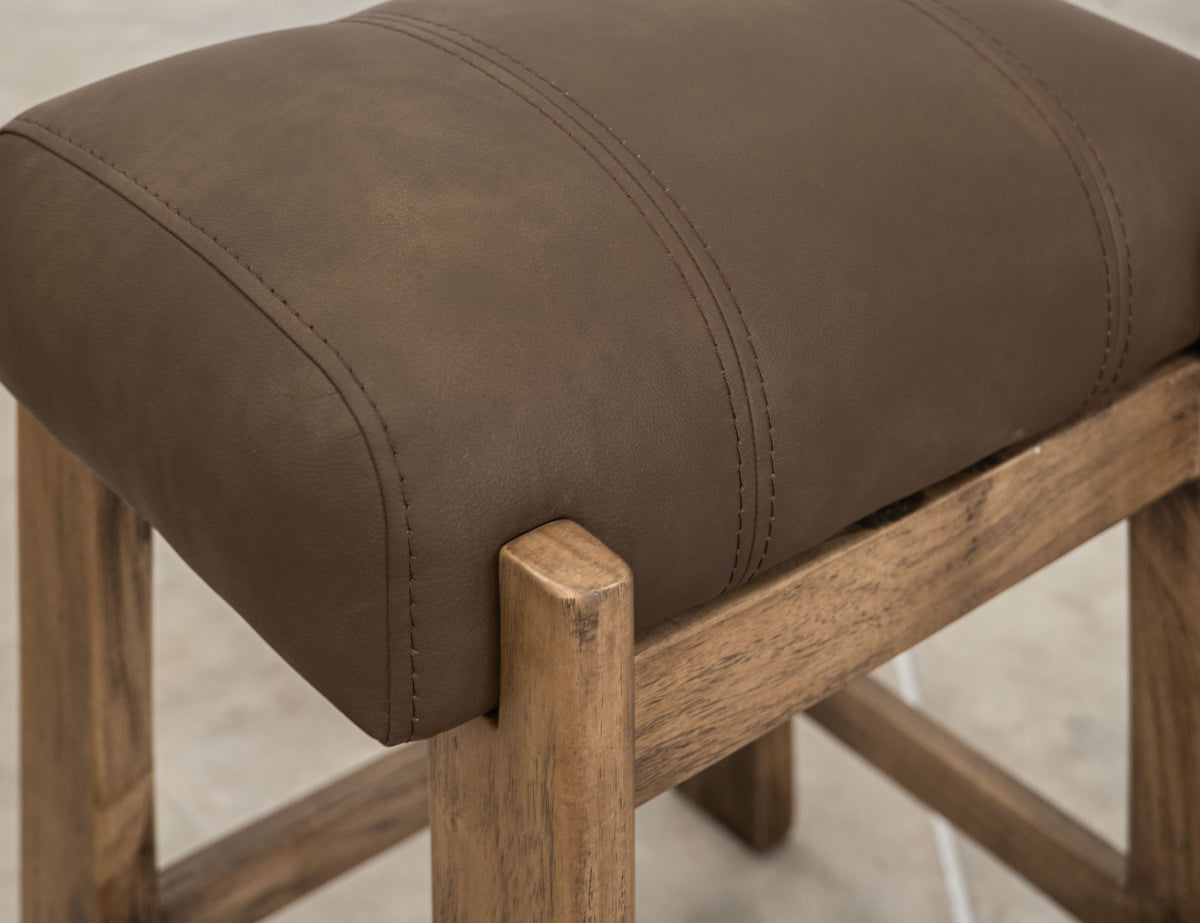 Balam Stool, Brown, 24"