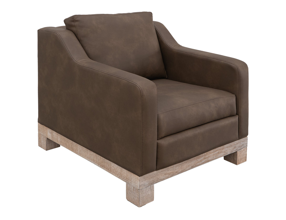 Samba Armchair, Brown, Wooden Frame & Base - IUP298-ACH-231