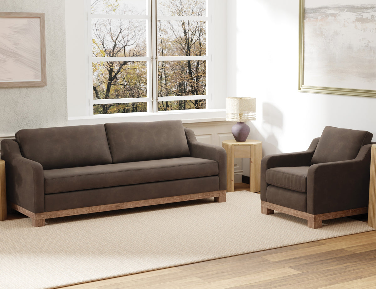 Samba Armchair, Brown, Wooden Frame & Base - IUP298-ACH-231