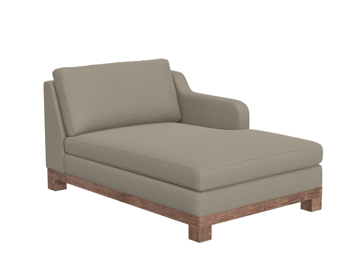 Samba Chaise, Gray, Wooden Frame & Base, Sectional - IUP298-CSE-RT-151