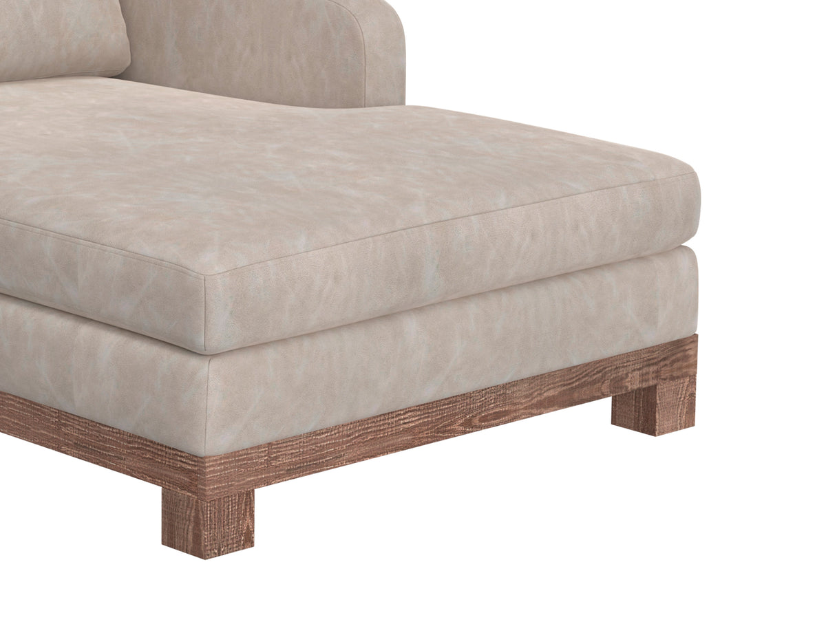 Samba Chaise, Gray, Wooden Frame & Base, Sectional - IUP298-CSE-RT-210