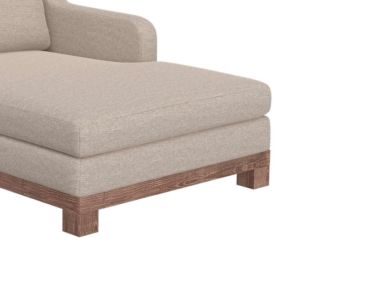 Samba Chaise, Beige, Wooden Frame & Base, Sectional - IUP298-CSE-RT-161