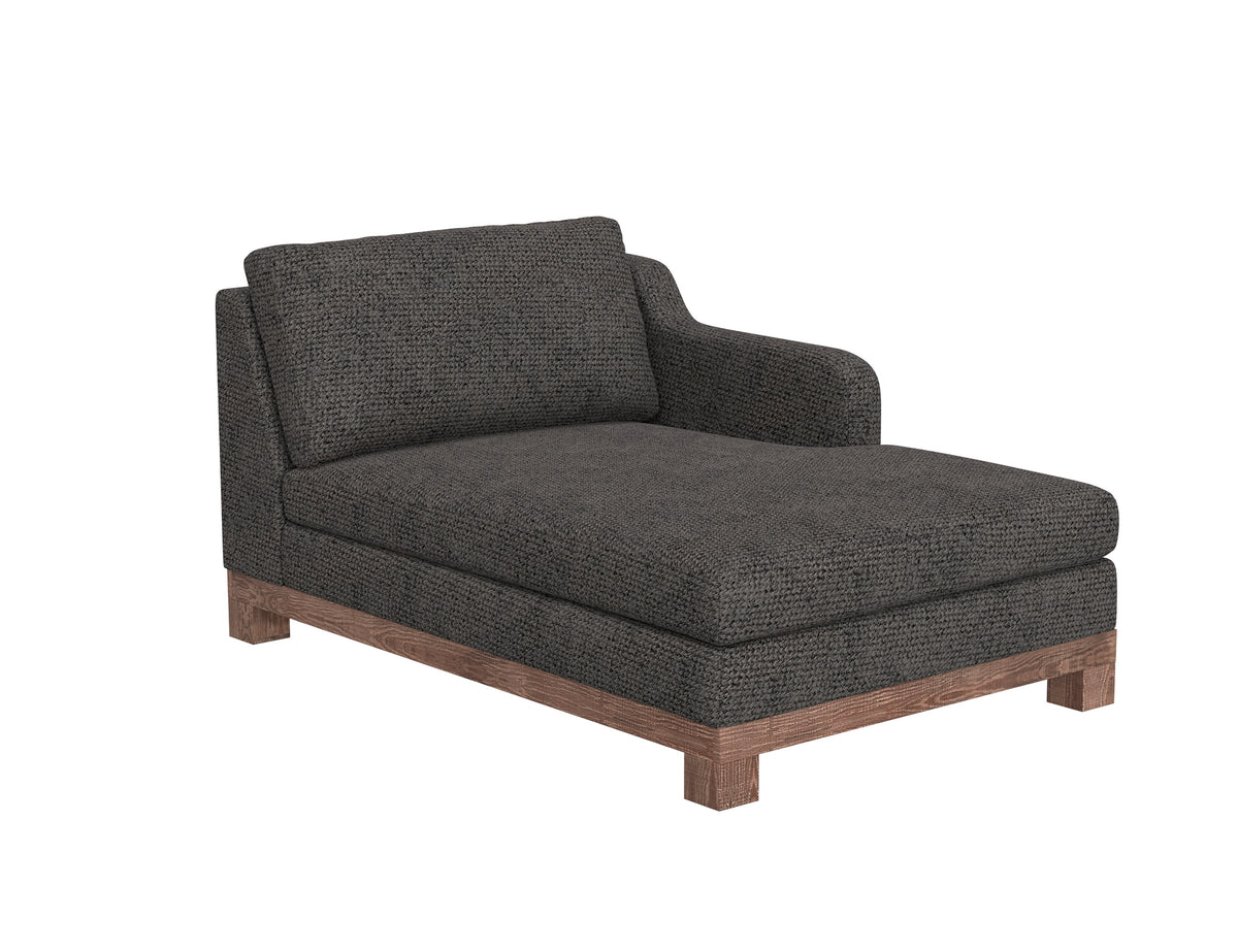 Samba Chaise, Gray, Wooden Frame & Base, Sectional - IUP298-CSE-RT-121