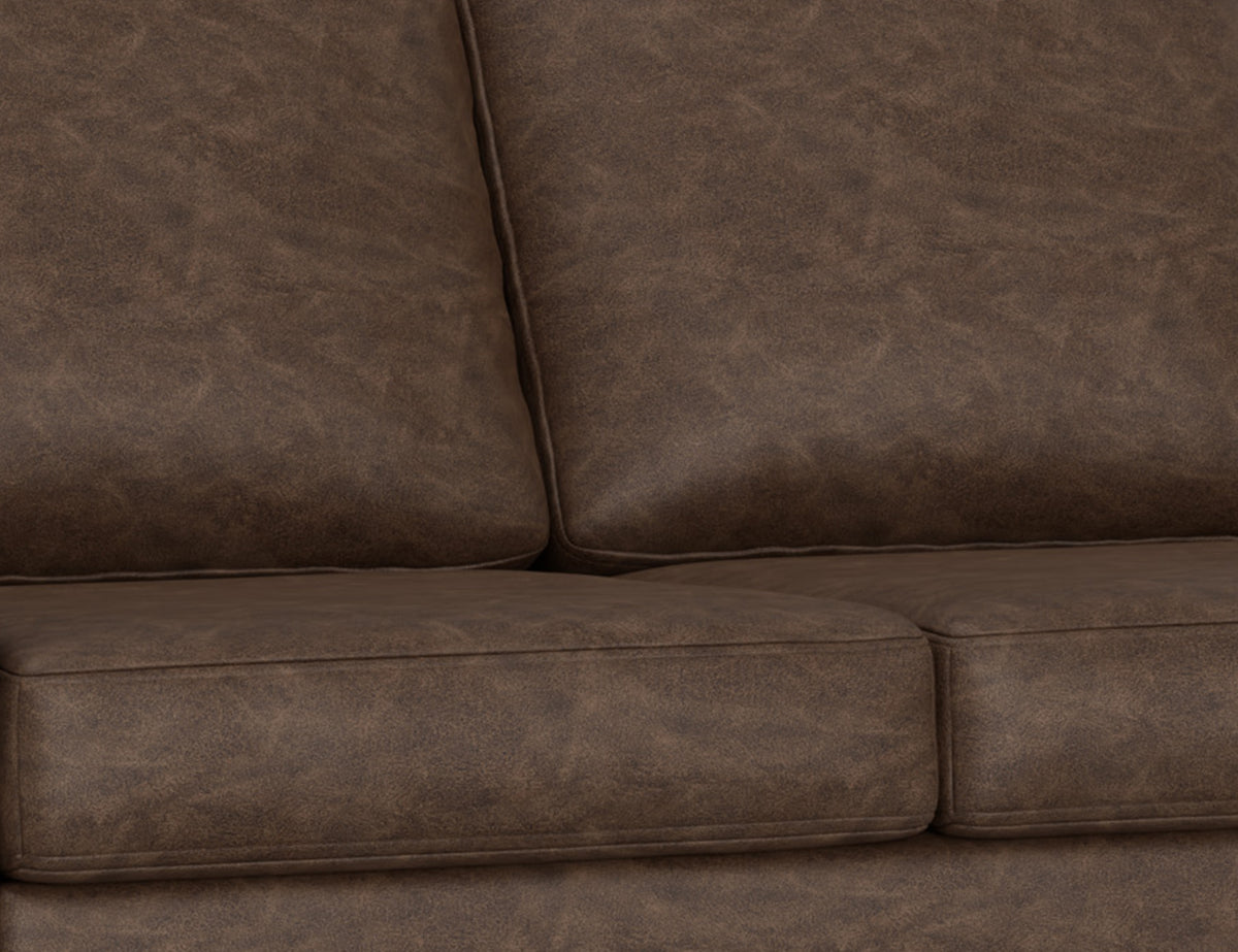 Samba Loveseat, Brown, Wooden Frame & Base, Sectional Right-Arm - IUP298-LOV-RT-212
