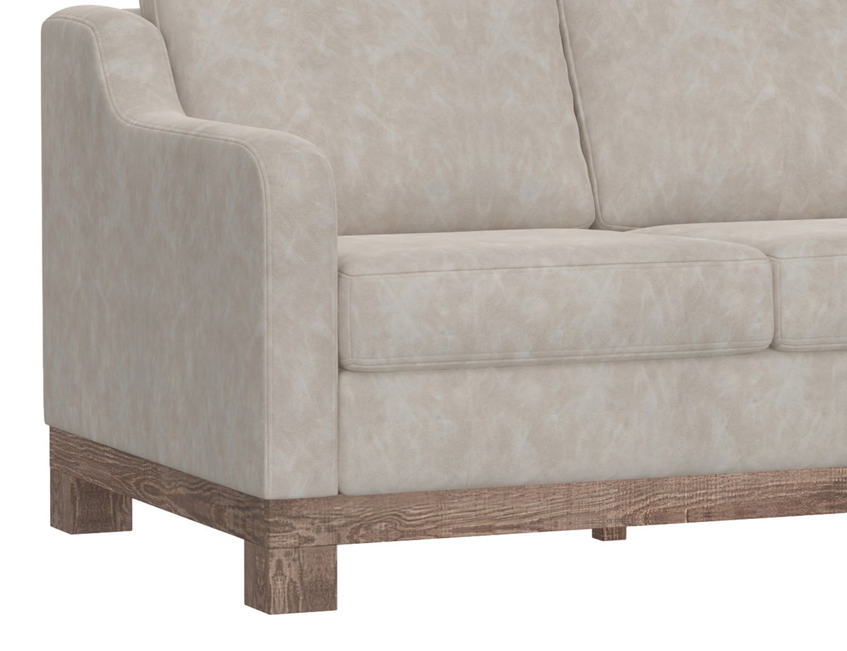 Samba Loveseat, Gray, Wooden Frame & Base, Sectional - IUP298-LOV-LF-210