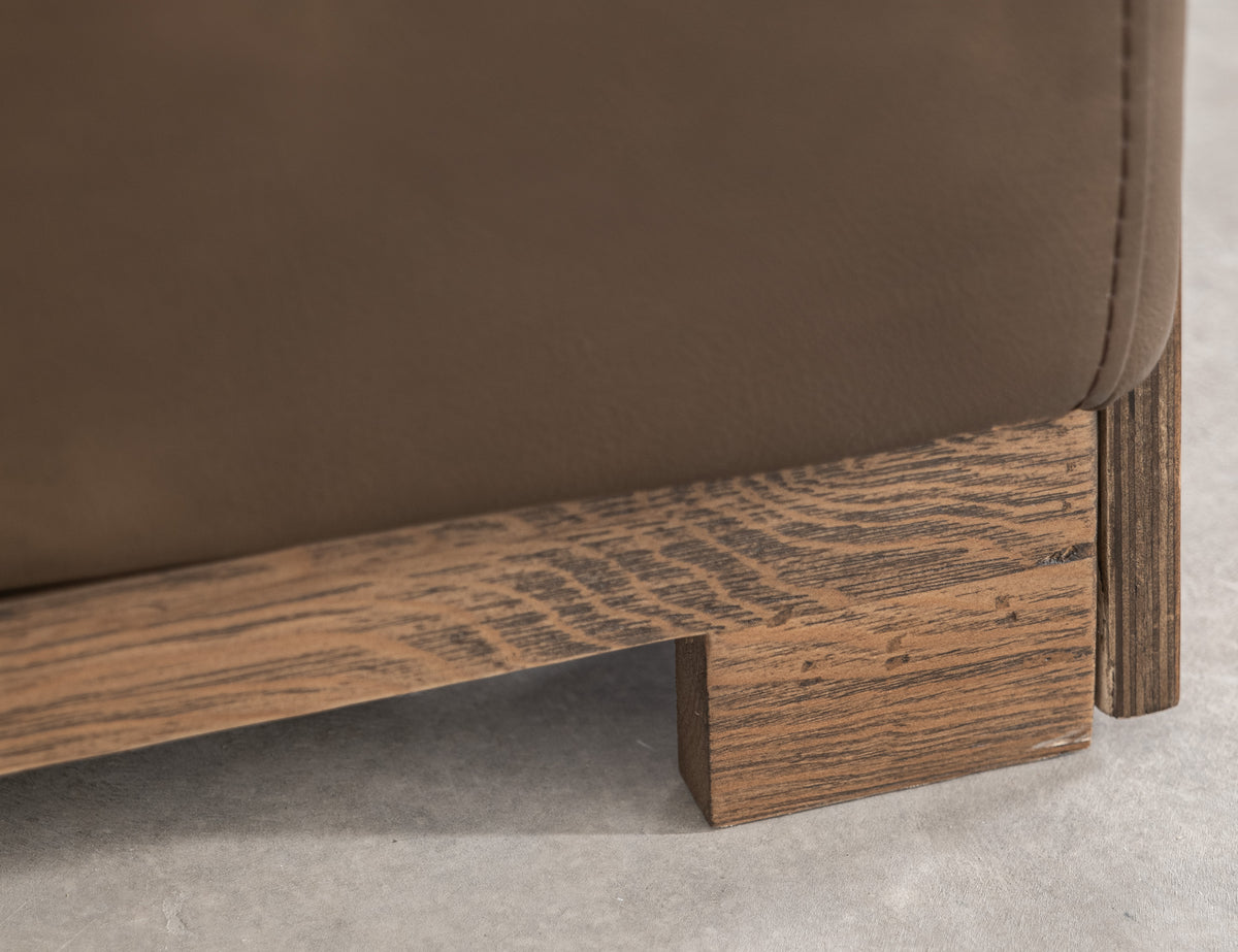 Balam Sofa, Brown, Wooden Frame & Base, Two-Cushion - IUP422-SOF-231