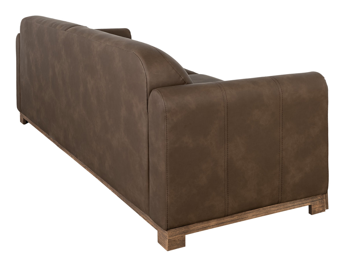 Balam Sofa, Brown, Wooden Frame & Base, Two-Cushion - IUP422-SOF-231