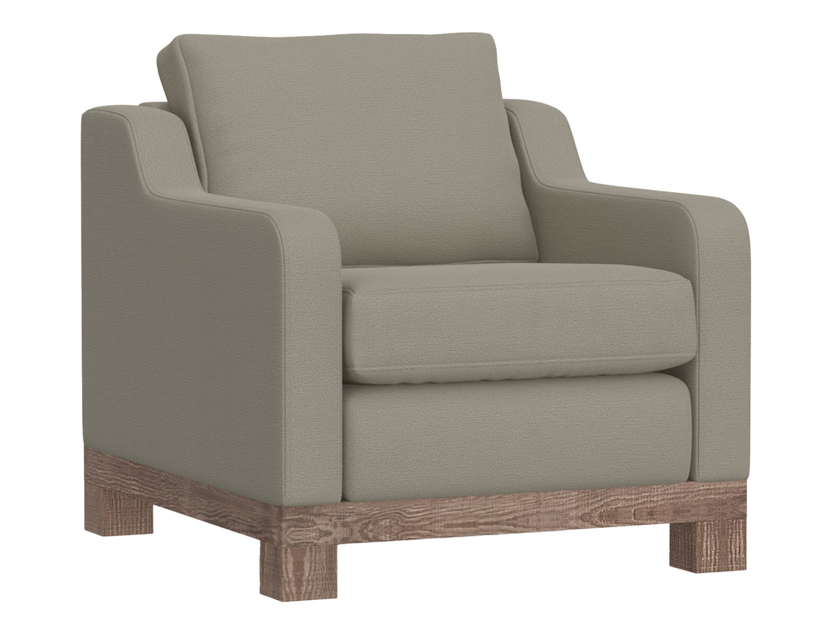 Samba Armchair, Gray, Wooden Frame & Base - IUP298-ACH-151