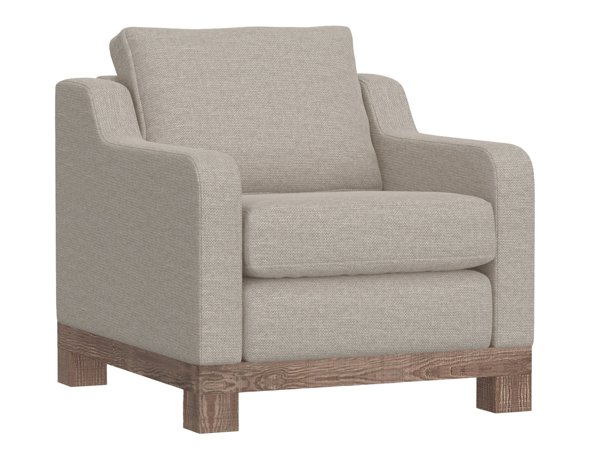 Samba Armchair, Beige, Wooden Frame & Base - IUP298-ACH-161