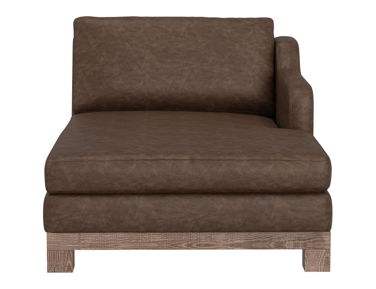 Samba Chaise, Brown, Wooden Frame & Base, Sectional - IUP298-CSE-RT-212