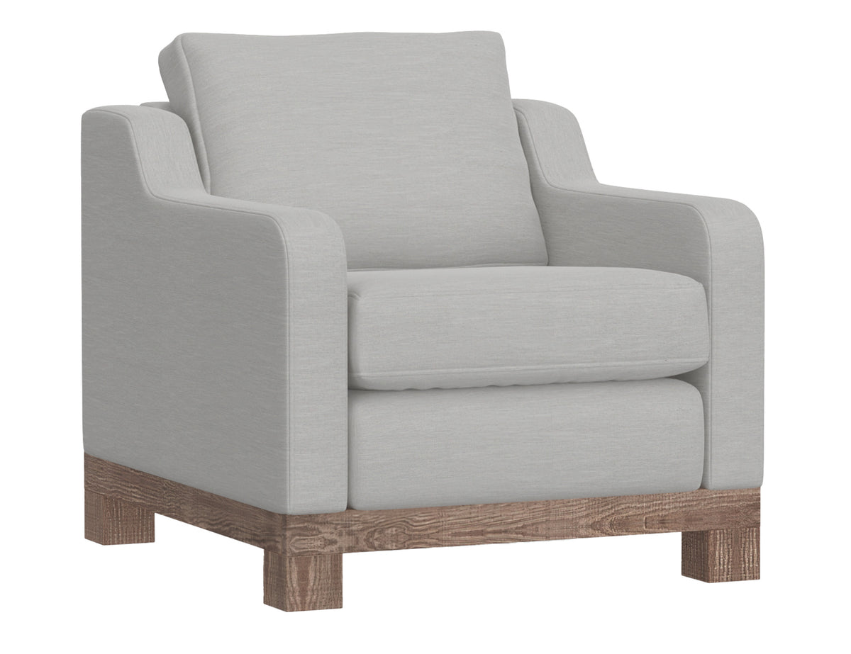 Samba Armchair, Beige, Wooden Frame & Base - IUP298-ACH-131