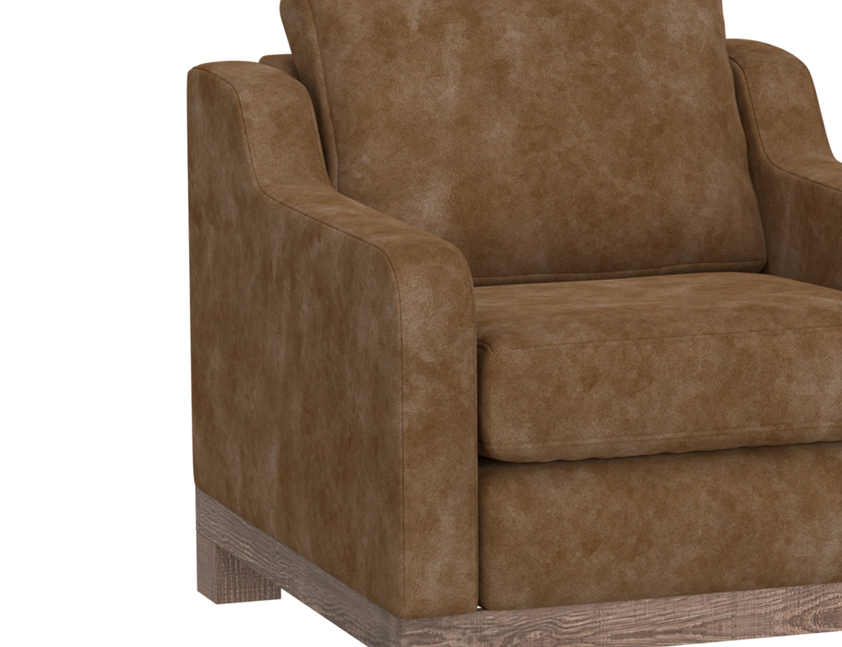 Samba Armchair, Orange, Wooden Frame & Base