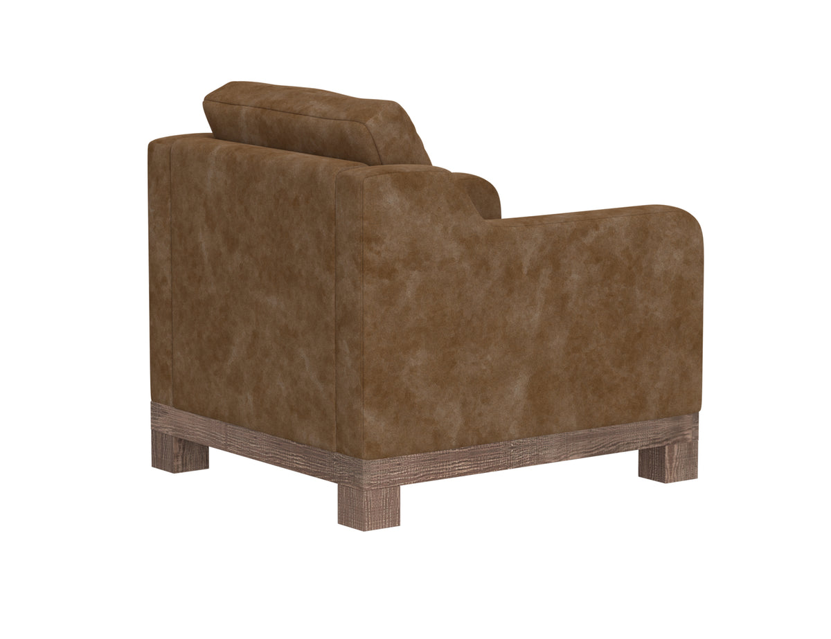 Samba Armchair, Orange, Wooden Frame & Base