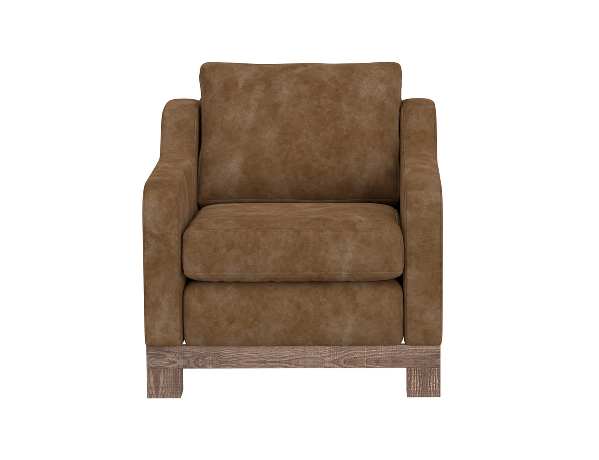 Samba Armchair, Orange, Wooden Frame & Base