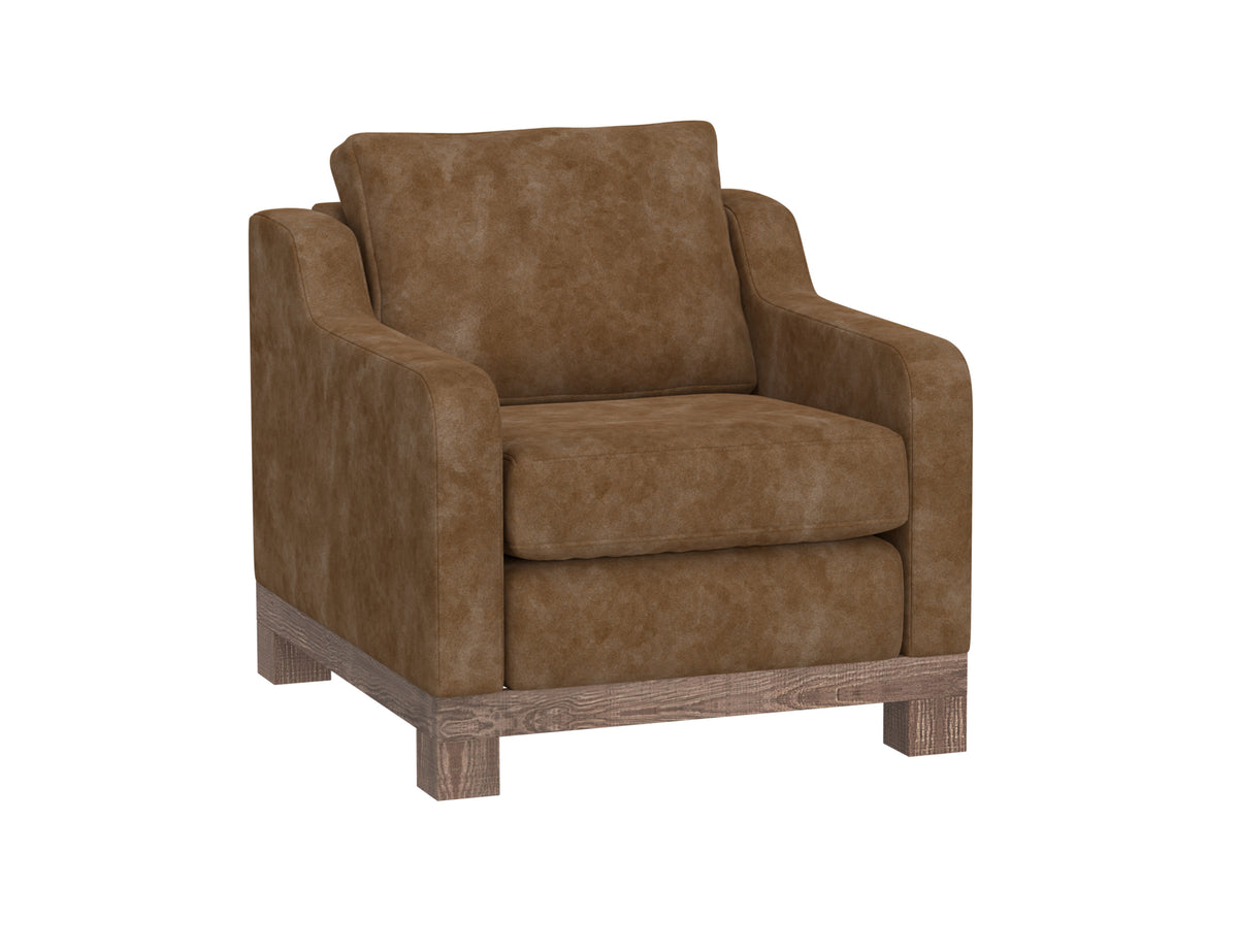 Samba Armchair, Orange, Wooden Frame & Base