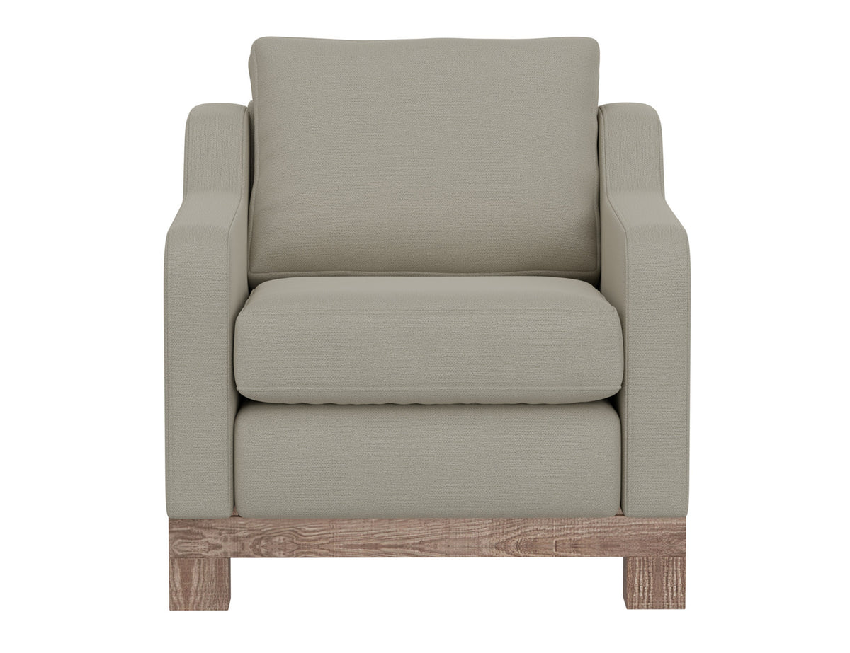 Samba Armchair, Gray, Wooden Frame & Base - IUP298-ACH-151