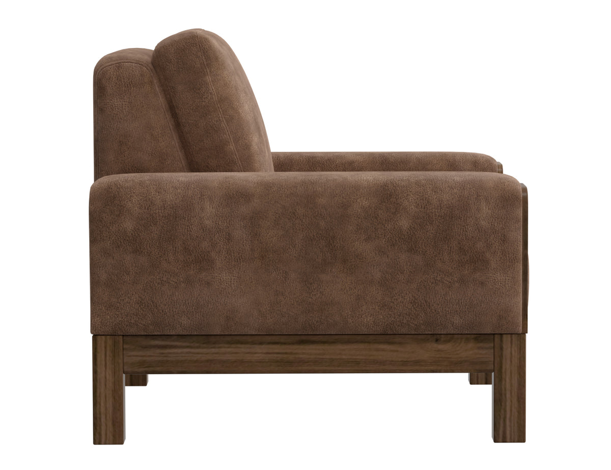 Sedona Armchair, Brown, Wooden Frame & Base - IUP966-ACH-214