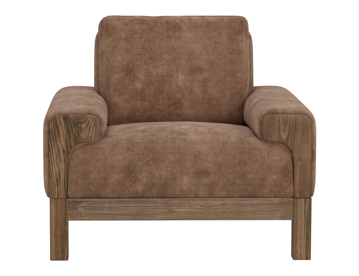 Sedona Armchair, Brown, Wooden Frame & Base - IUP966-ACH-214