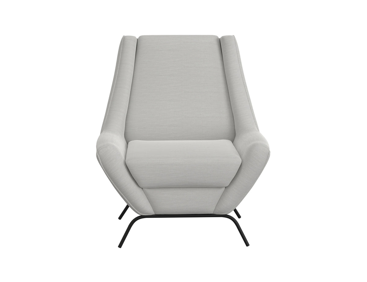 Tyne Armchair, Beige/Black, Wooden Frame & Metal Base - IUP331-ACH-131