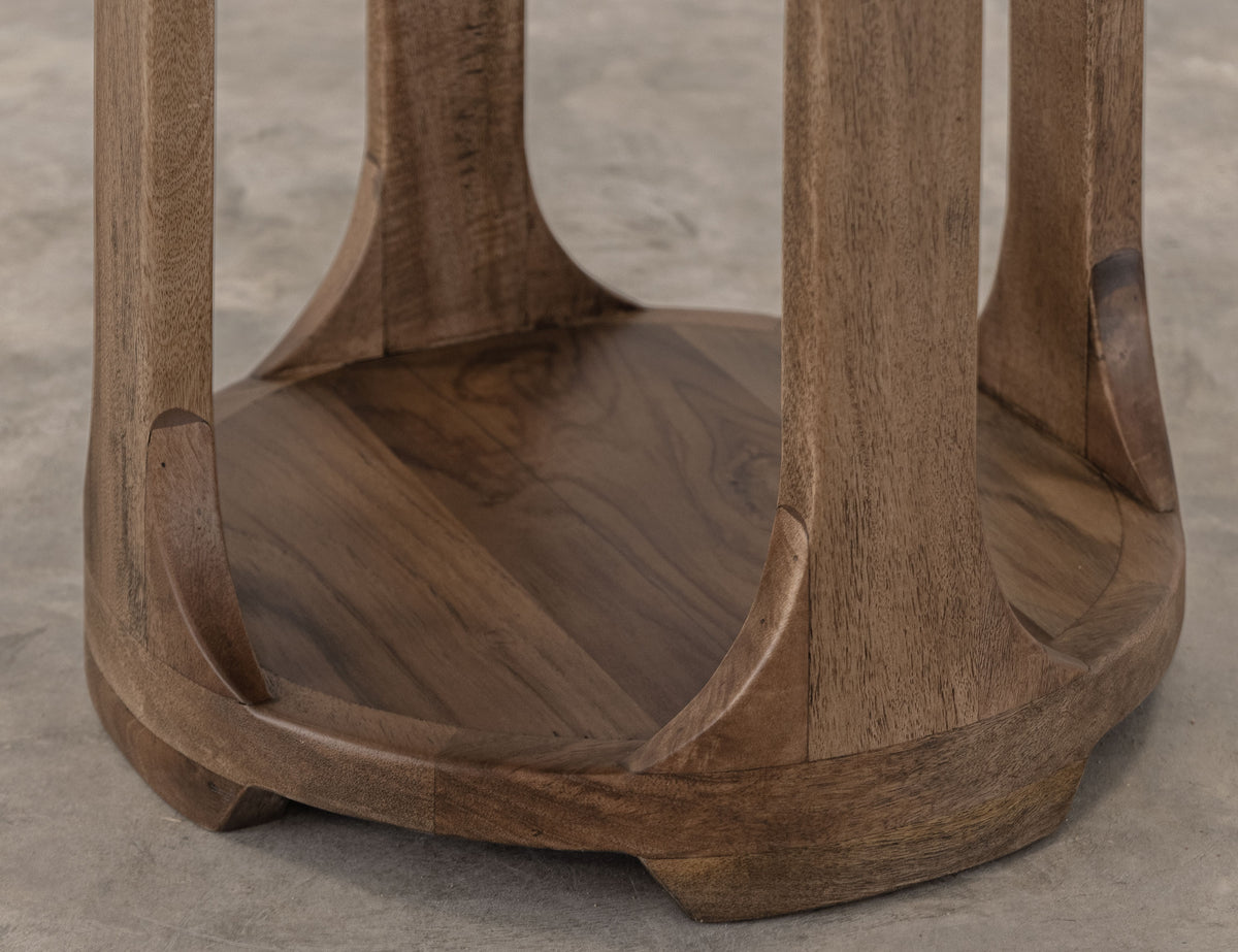 Balam Chairside Table, Brown, 1 Shelf - IFD4222CST