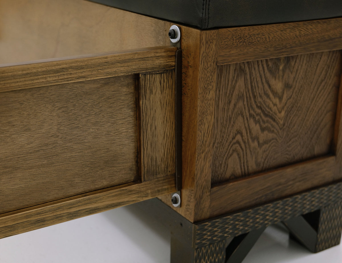 Walnut Rails, Brown, 5/0 Queen