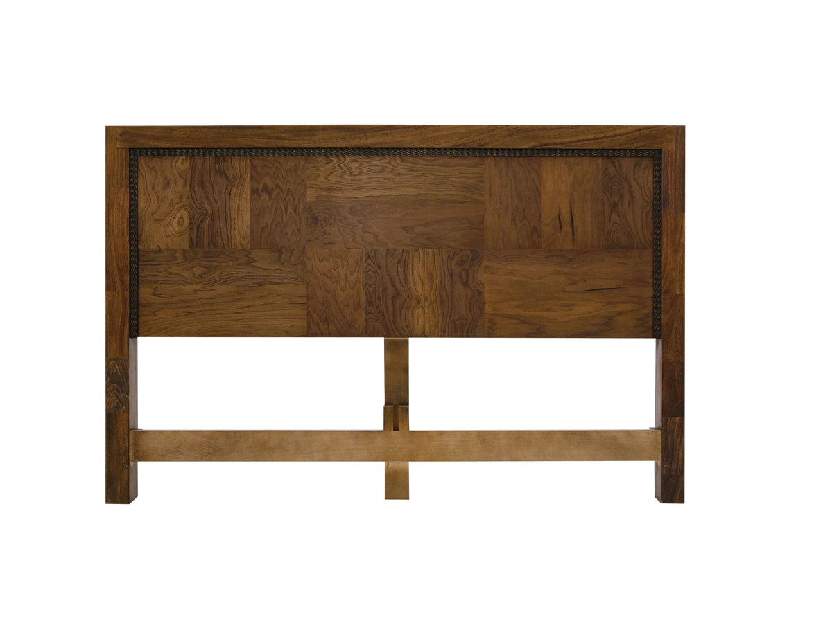 Walnut Headboard, Brown, 6/6 Eastern King