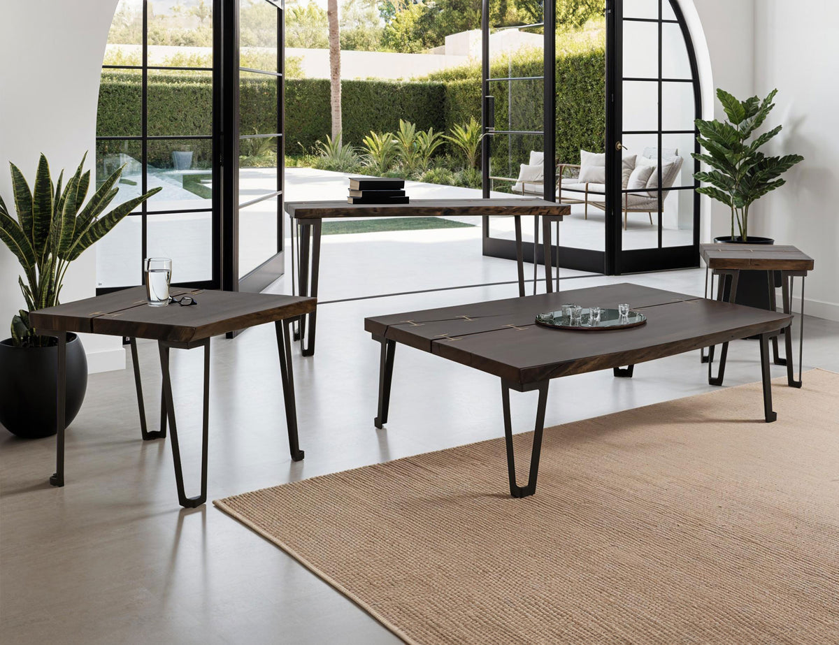 Walnut Cocktail Table, Brown