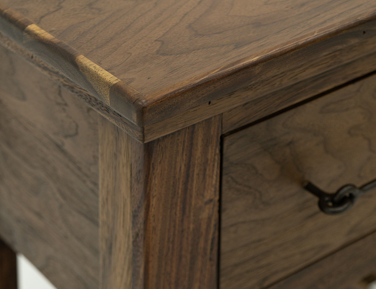 Walnut Cocktail Table, Brown, 4 Drawer