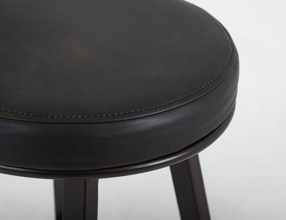 Eclipse Upholstered Barstool, Wooden Frame & Metal Base, Barstool 30"