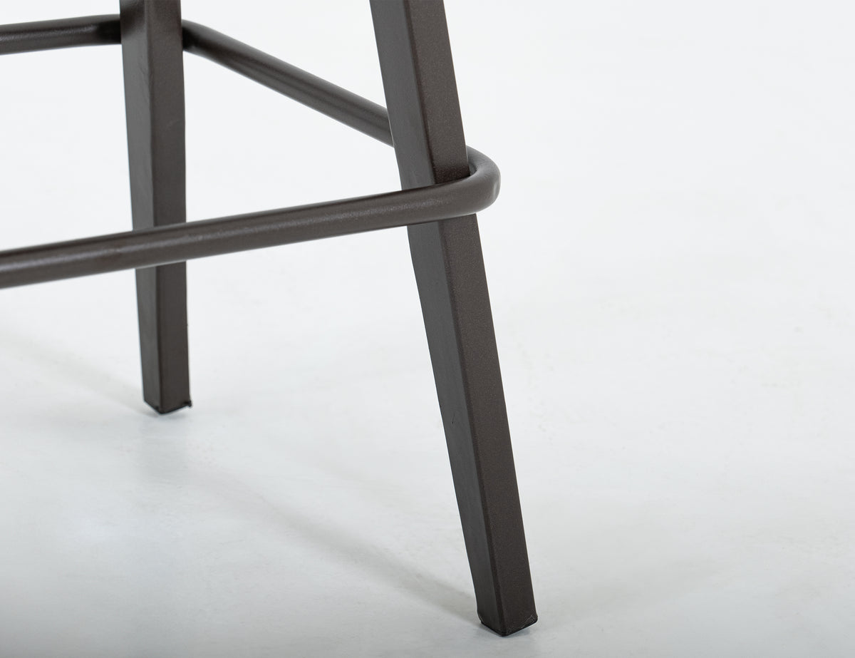 Eclipse Upholstered Barstool, Wooden Frame & Metal Base, Barstool 30"